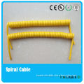 yellow Curly Cord for printing machine